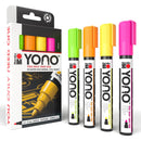 Marabu YONO NEON Acrylic Paint Markers | 4-Pack (1.5-3mm)