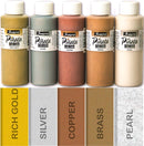 Jacquard Piñata Alcohol Ink Set – 5 Metallic Colours (118ml Bottles)