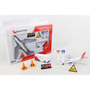 Qantas Airport Play Set Activity Die Cast A330 Aircraft & Bus Toy Model