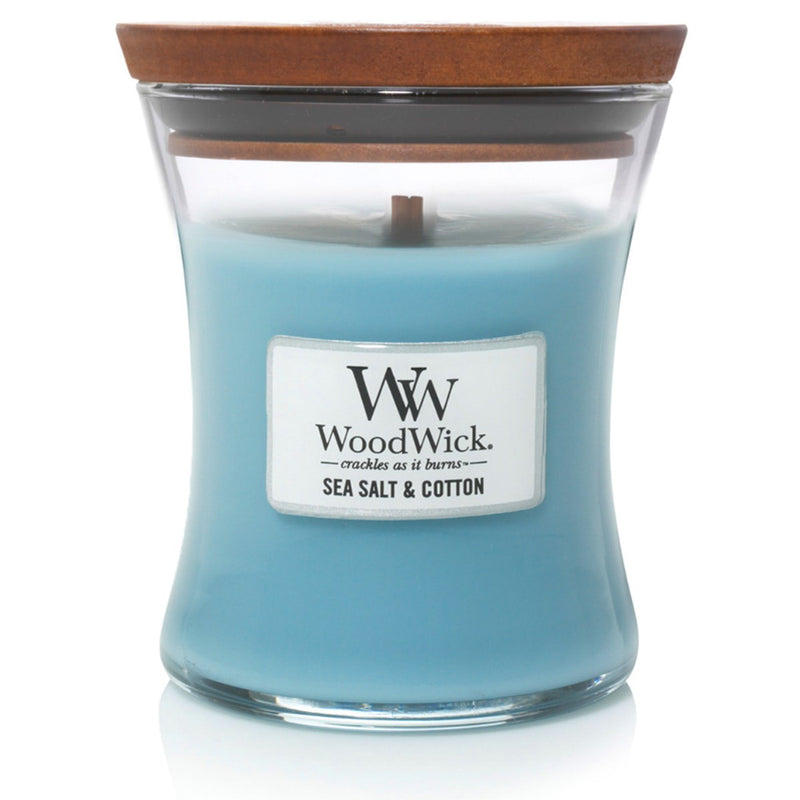 WoodWick Scented Candle 275g Sea Salt & Cotton