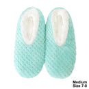 SnuggUps Women’s Super Soft Slippers – Aqua (Medium 7–8)