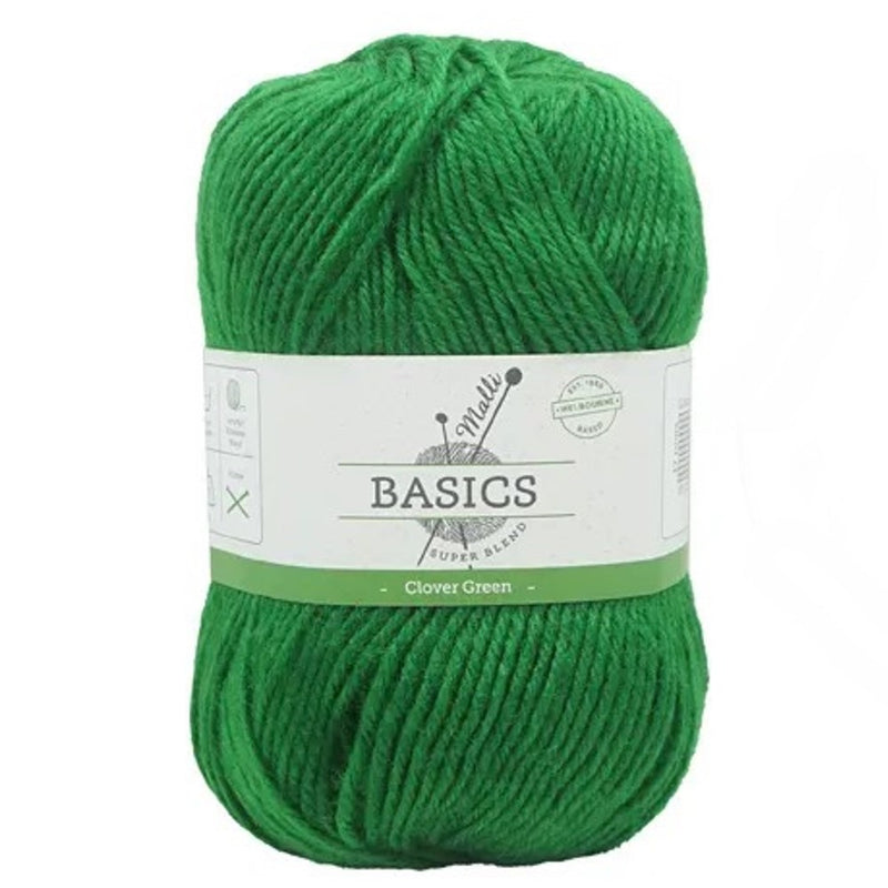 Malli Knitting Super Blend 100g Acrylic Yarn - Clover Green