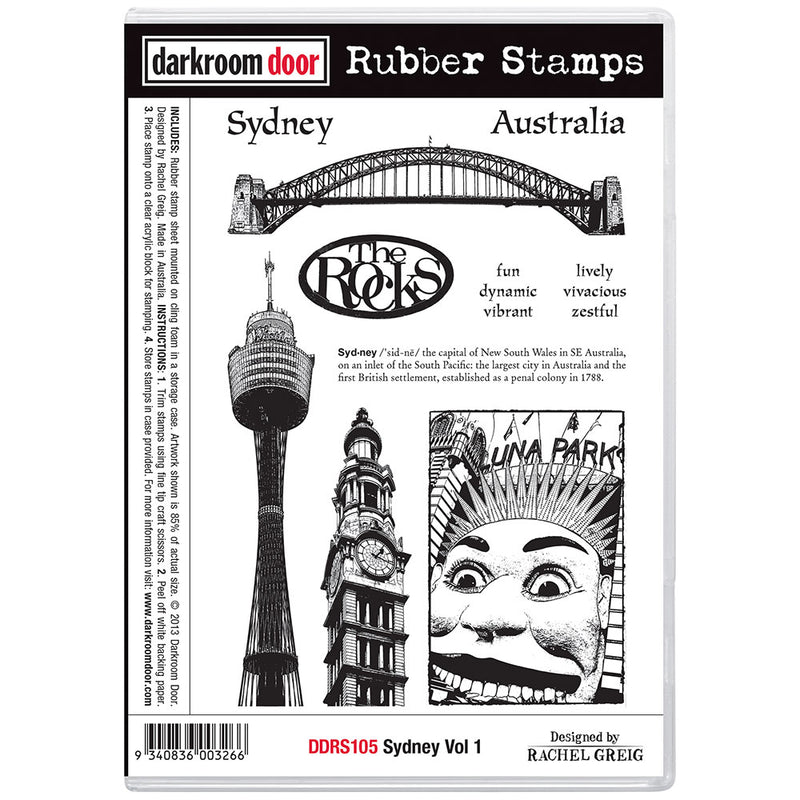 Darkroom Door Rubber Stamps Set: Sydney Vol 1