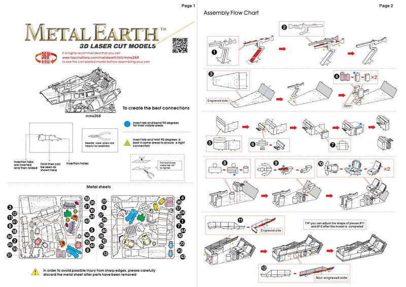Metal Earth Metal Earth - Star Wars First Order Snowspeeder