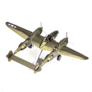Metal Earth Metal Earth Iconx Model Building Kit - Lockheed P-38 Lightning Plane 1:79 Scale