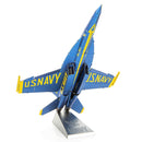 Metal Earth Metal Earth Iconx - Blue Angels F/A-18 Super Hornet US NAVY Plane 1:97 Scale