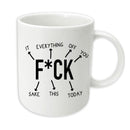 Landmark Naughty Novelty Mug for Coffee / Tea Drinks - F*uck It