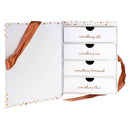 Landmark Rose Gold Keepsake Storage Drawers Wedding Mr & Mrs