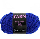 Soft & Cozy Soft & Cozy 100g Acrylic 8ply Knitting Yarn Royal Blue