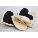 Chalkboard Hearts Pegs Ebellishments - 12pk