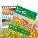 Jack Richeson Jack Richeson Acrylic Paint Tubes Set 18 x12ml