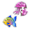 Creative's Early Puzzles Set Sea Creatures Kids Educational Toy