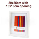 Unigift Unigift White Deep Shadow Box Photo Picture Frame 20x25cm