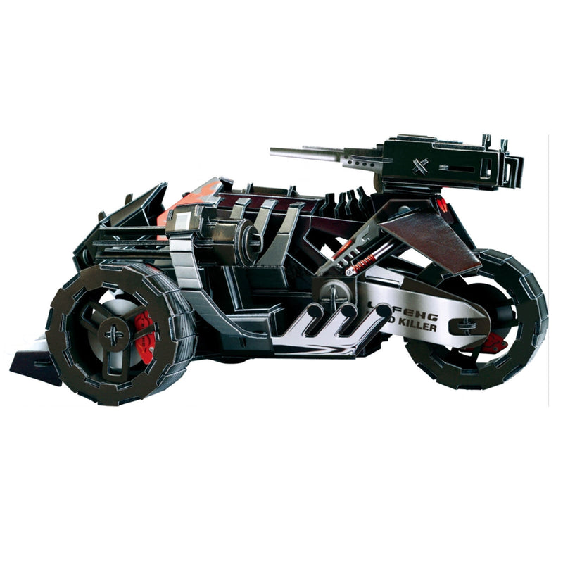 Zilipoo Future Warrior Chariot Bike 125pcs DIY 3D Puzzle Model Building Kit