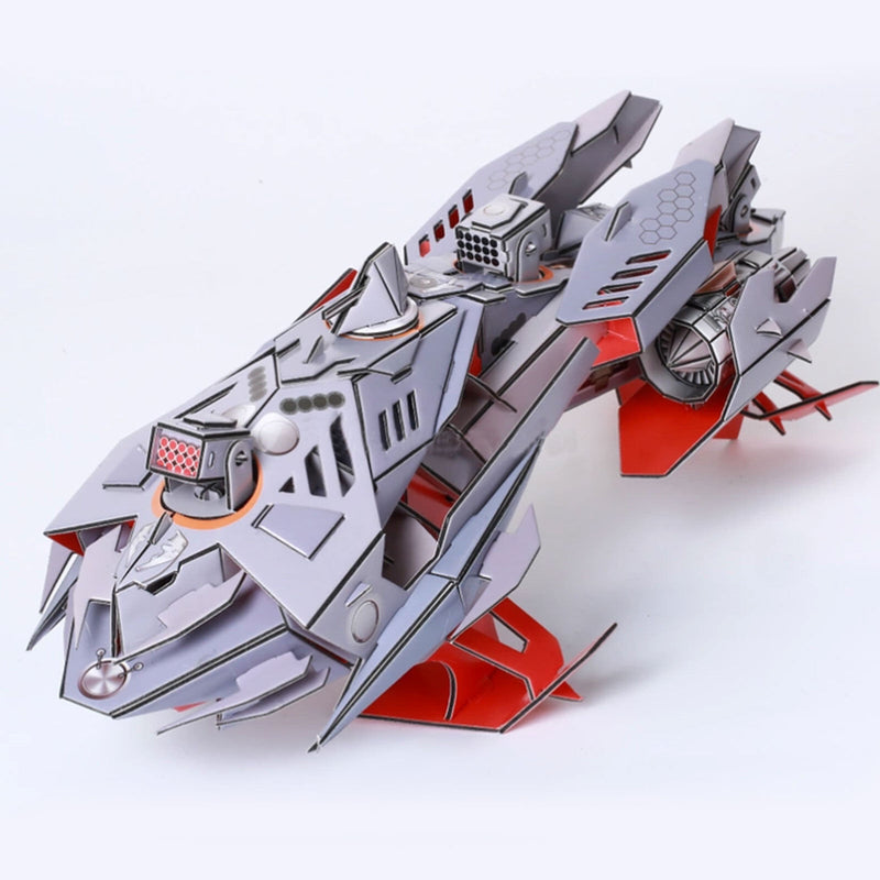 Zilipoo Hydrofoil Shark Attack Ship 112pcs DIY 3D Puzzle Model Building Kit