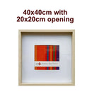 Unigift Unigift Natural Deep Shadow Box Photo Picture Frame 40x40cm