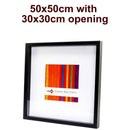 Unigift Unigift Black Deep Shadow Box Photo Picture Frame 50x50cm