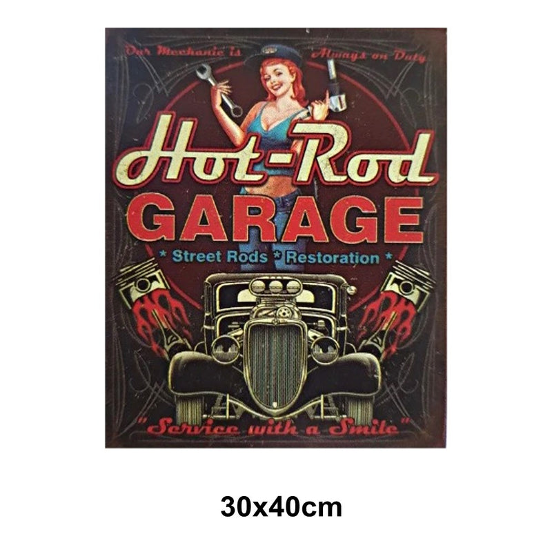 5D Picture 5D Diamond Art Painting 30x40cm Canvas Kit Hot Rod Garage