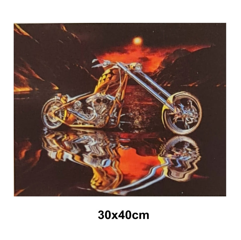5D Picture 5D Diamond Art Painting 30x40cm Canvas Kit Motor Cycle