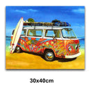 5D Picture 5D Diamond Art Painting 30x40cm Canvas Kit Peace Wagon