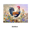 5D Picture 5D Diamond Art Painting 30x40cm Canvas Kit Profile Hen