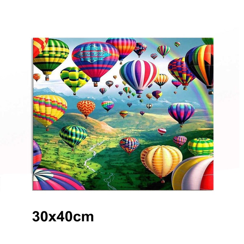 5D Picture 5D Diamond Art Painting 30x40cm Canvas Kit Air Balloons