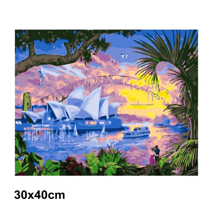 5D Picture 5D Diamond Art Painting 30x40cm Canvas Kit Sydney Opera House