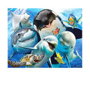5D Picture 5D Diamond Art Painting 30x40cm Canvas Kit Underwater Animals