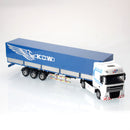 KDW Die Cast Tent Platform Transporter Truck 1:50 Scale Goods Transport Vehicle 3D Model Set