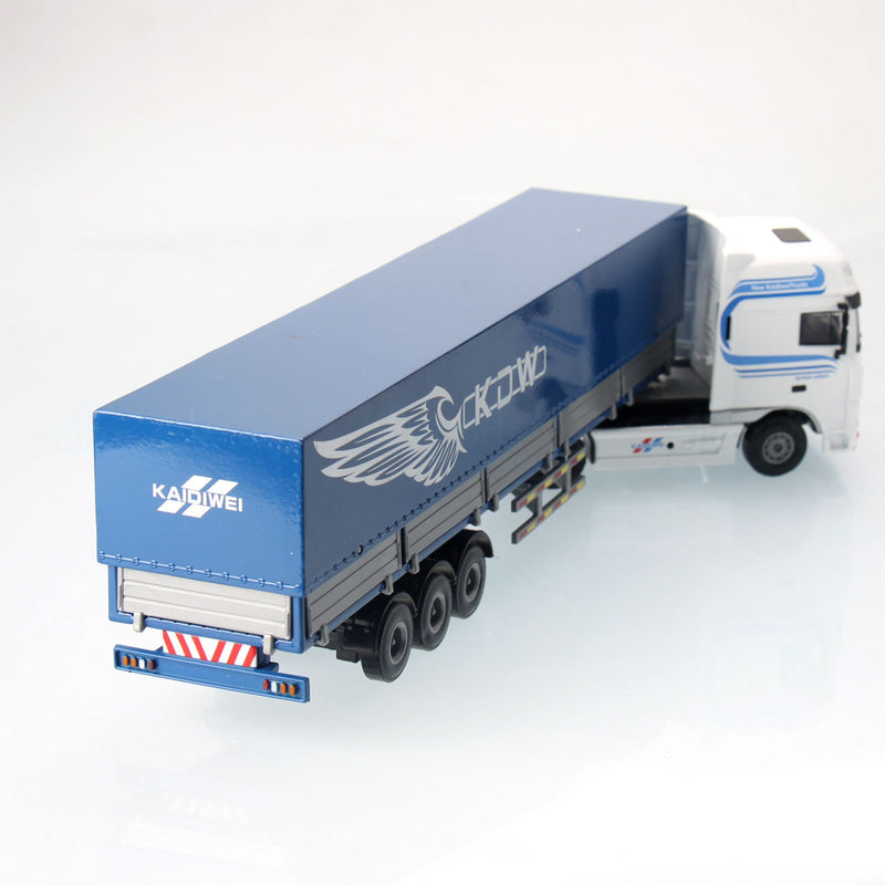 KDW Die Cast Tent Platform Transporter Truck 1:50 Scale Goods Transport Vehicle 3D Model Set