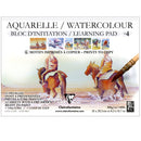Clairefontaine Clairefontaine A4 Pre-Drawn Learning Watercolour Painting Colouring Pad 300gsm
