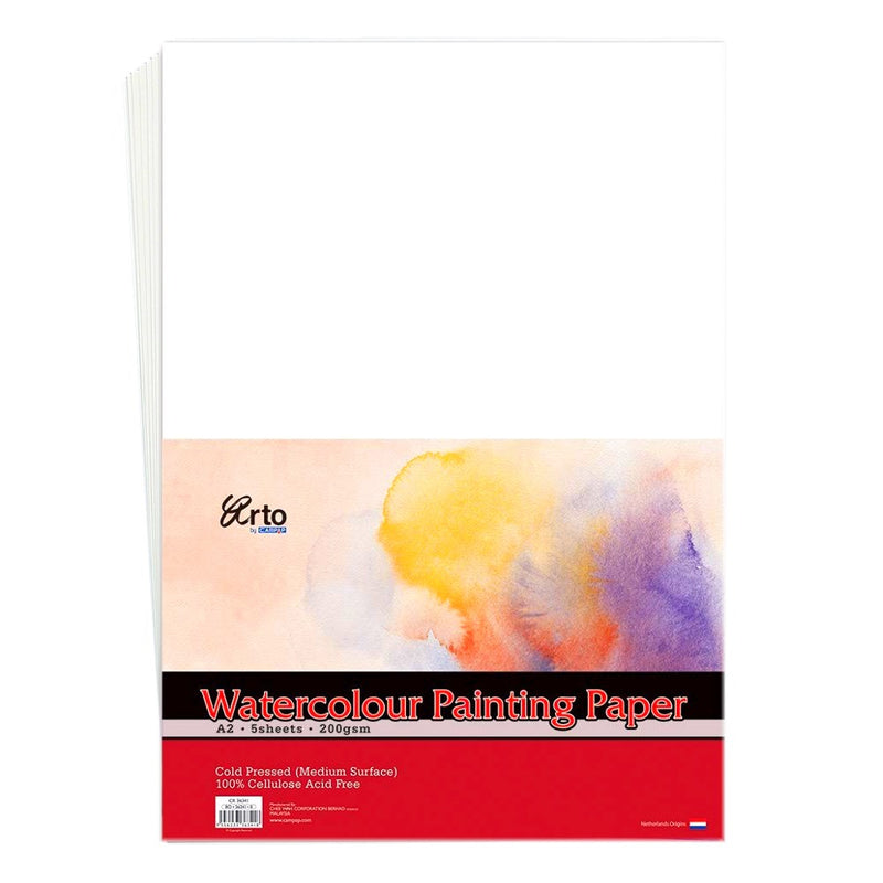Arto Arto Cellulose Watercolour Paper - A2 Cold Pressed 200gsm