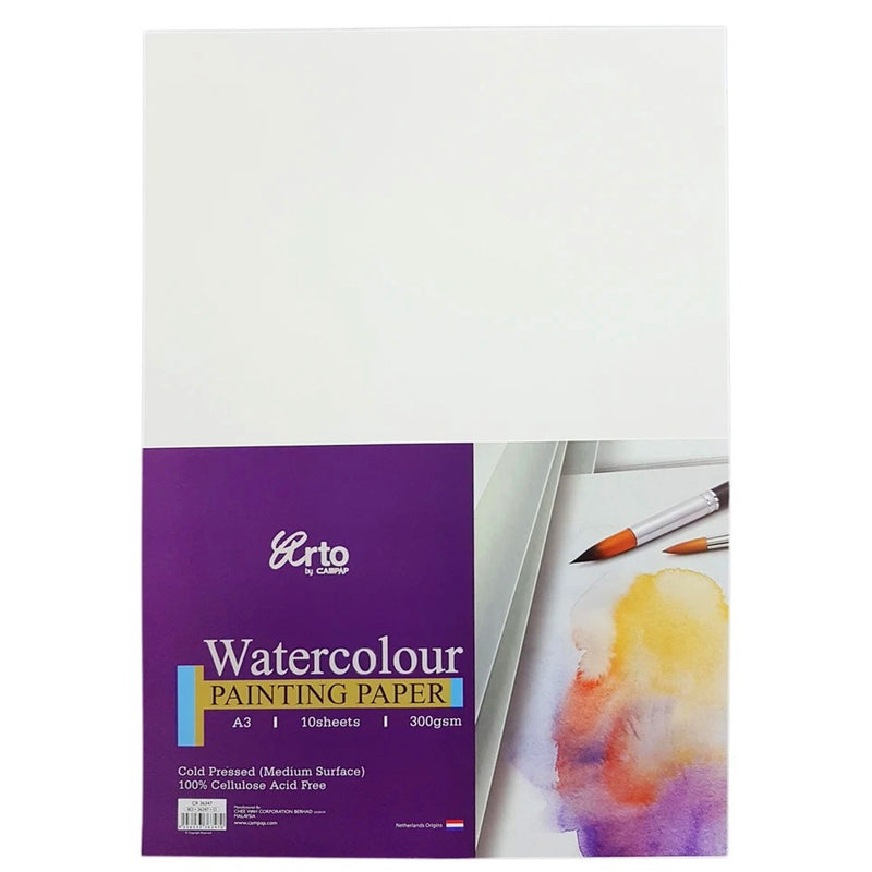 Arto Arto Cellulose Watercolour Paper - A3 Cold Pressed 300gsm