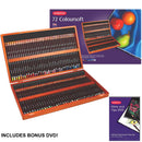 Derwent Derwent Coloursoft 72 Colouring Pencils Wooden Box Set Bonus DVD