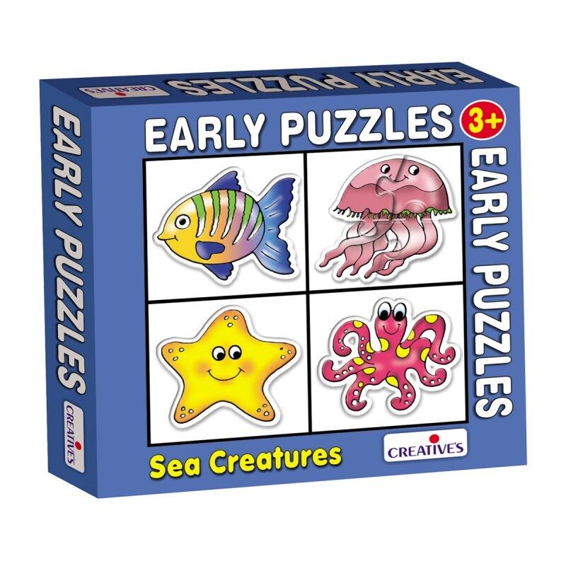Creative's Early Puzzles Set Sea Creatures Kids Educational Toy
