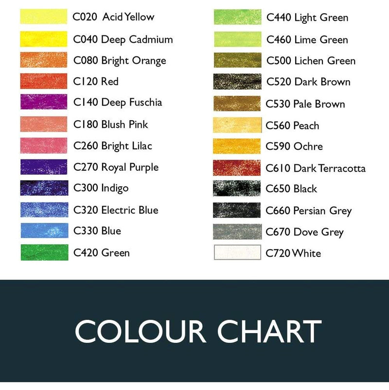 Derwent Derwent Coloursoft 24 Colouring Pencils Tin Set