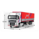 KDW Die Cast Tent Platform Transporter Truck 1:50 Scale Goods Transport Vehicle 3D Model Set
