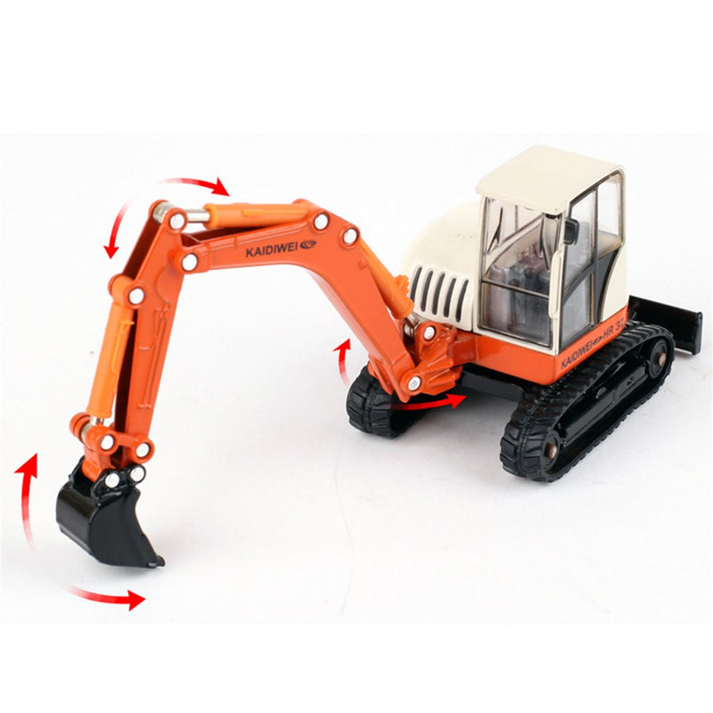 KDW Die Cast Crawler Excavator 1:50 Scale Heavy Construction Vehicle 3D Model