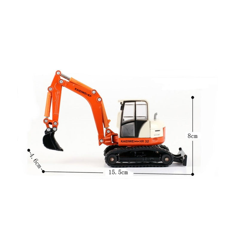 KDW Die Cast Crawler Excavator 1:50 Scale Heavy Construction Vehicle 3D Model