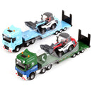 KDW Die Cast Low Platform Trailer with Wheel Loader 1:50 Scale Construction 3D Model Set