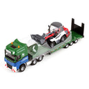 KDW Die Cast Low Platform Trailer with Wheel Loader 1:50 Scale Construction 3D Model Set