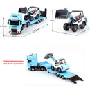 KDW Die Cast Low Platform Trailer with Wheel Loader 1:50 Scale Construction 3D Model Set