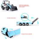 KDW Die Cast Low Platform Trailer with Wheel Loader 1:50 Scale Construction 3D Model Set