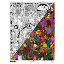 Doodle Art Pirate's Treasure A1 Colouring Poster Kit plus 12 Dual Tipped Markers