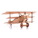 Leolandia Fold-up Cardboard Triplane Red Baron DIY 3D Model Building Kit