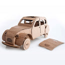 Leolandia Fold-up Cardboard Tin Snail Car - DIY 3D Model Building Kit