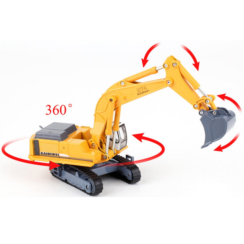 KDW Die Cast Tracked Excavator 1:87 Scale Heavy Construction Vehicle 3D Model