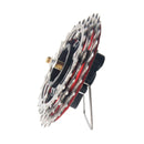 Handmade Clock - Red Bicycle Cassette Gear Desk Clock Made from Recycled Parts