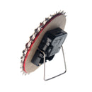 Handmade Clock - Red Bicycle Cassette Gear Desk Clock Made from Recycled Parts