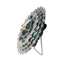 Handmade Clock - Turquoise Bicycle Cassette Gear Desk Clock Made from Recycled Parts